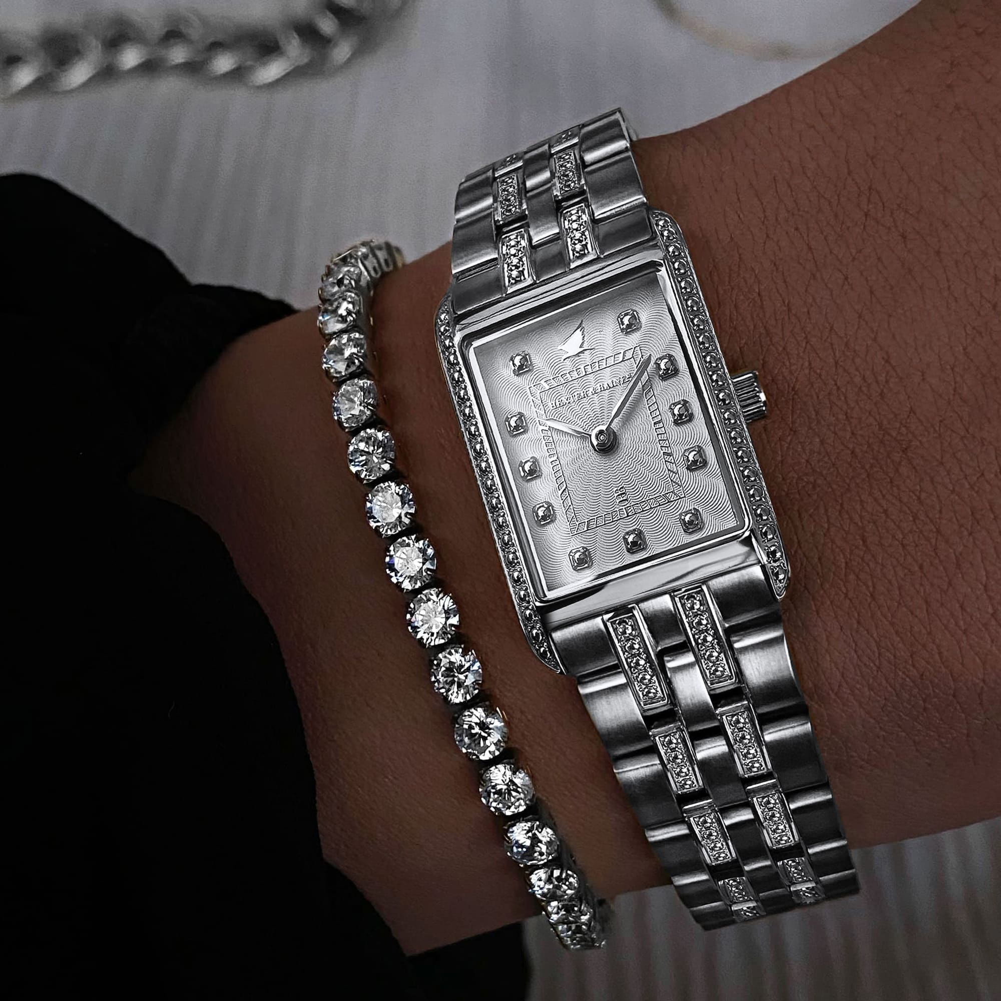 H&B Gala Duo, Silver & White - 12