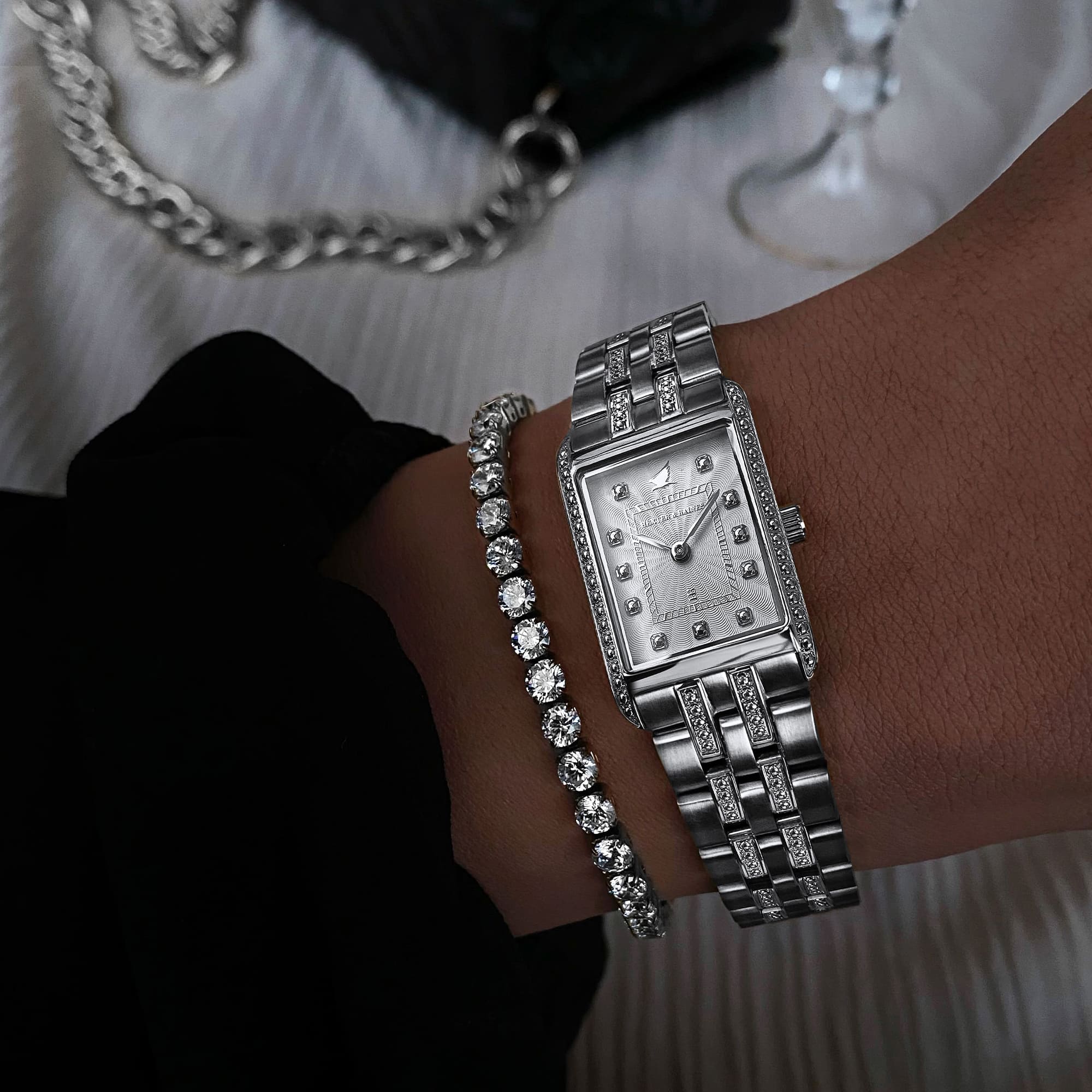 H&B Gala Duo, Silver & White - 3