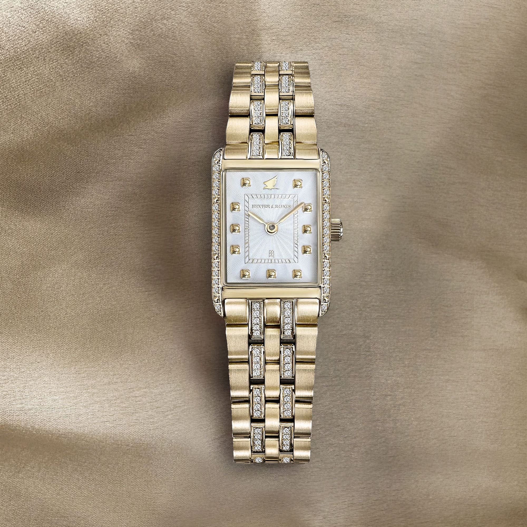 H&B Gala Duo Pavé, Gold & White - 10