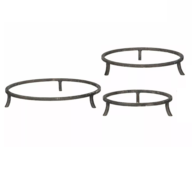 3 st krukringar / krukfötter 23-33 cm