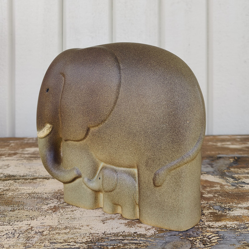 Elefant med unge av Lisa Larson - 3
