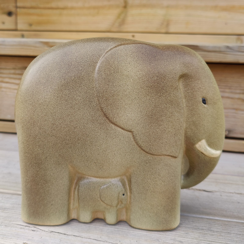 Elefant med unge av Lisa Larson - 5