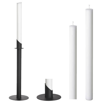 Cylinder candle 3,2 x 50cm 100% Stearin