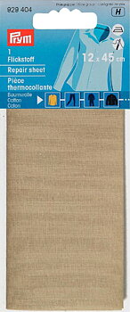 Textilpatch i beige bomull, Prym