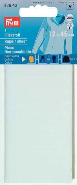 Textilpatch i vit bomull, Prym