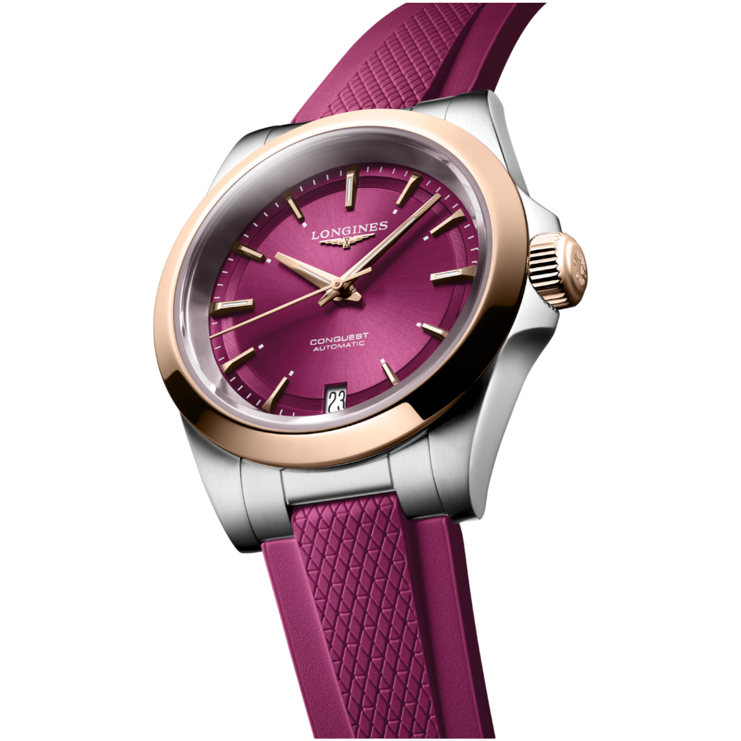 L3.430.5.98.9 Longines Conquest vinröd 34 