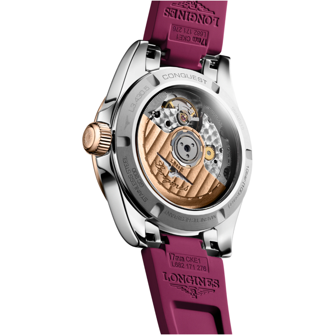 L3.430.5.98.9 Longines Conquest vinröd 34 