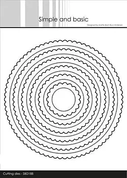 Simple and Basic die -Small Pierced Scalloped Circle