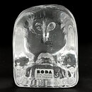 エリック・ホグラン  クリアなガラスのフクロウ  (7cm)  1960年代 H2271