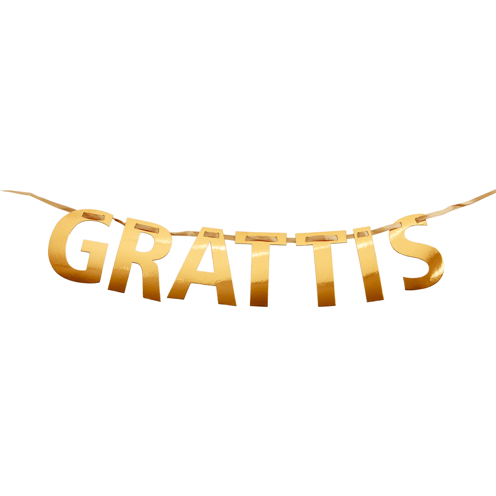Girlang "GRATTIS" - Guld