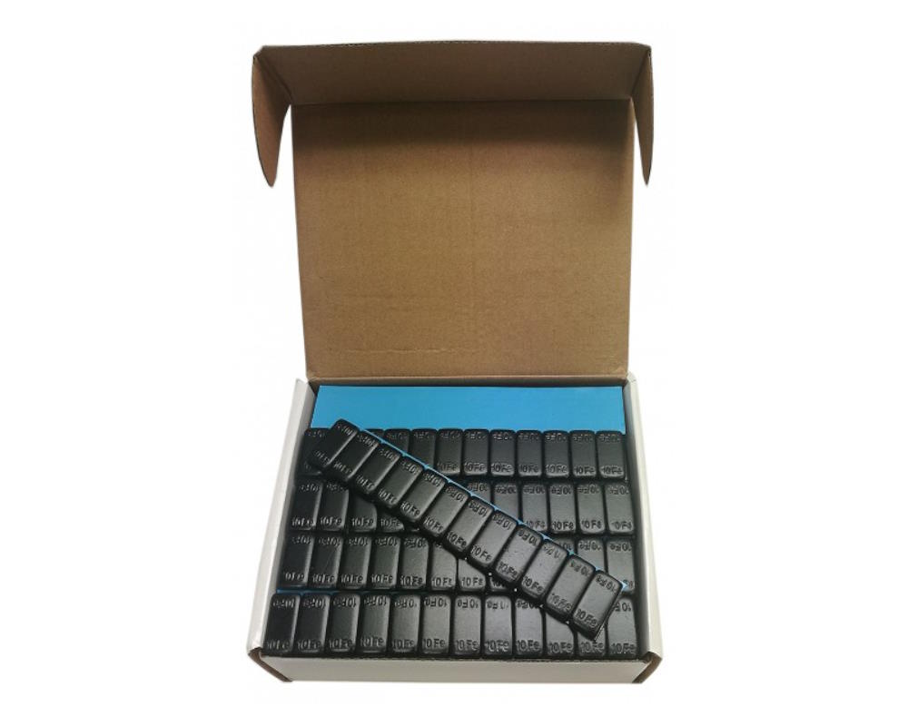 Klistervikt stål SUV 120g/remsa, 12x10g 50 st Svart