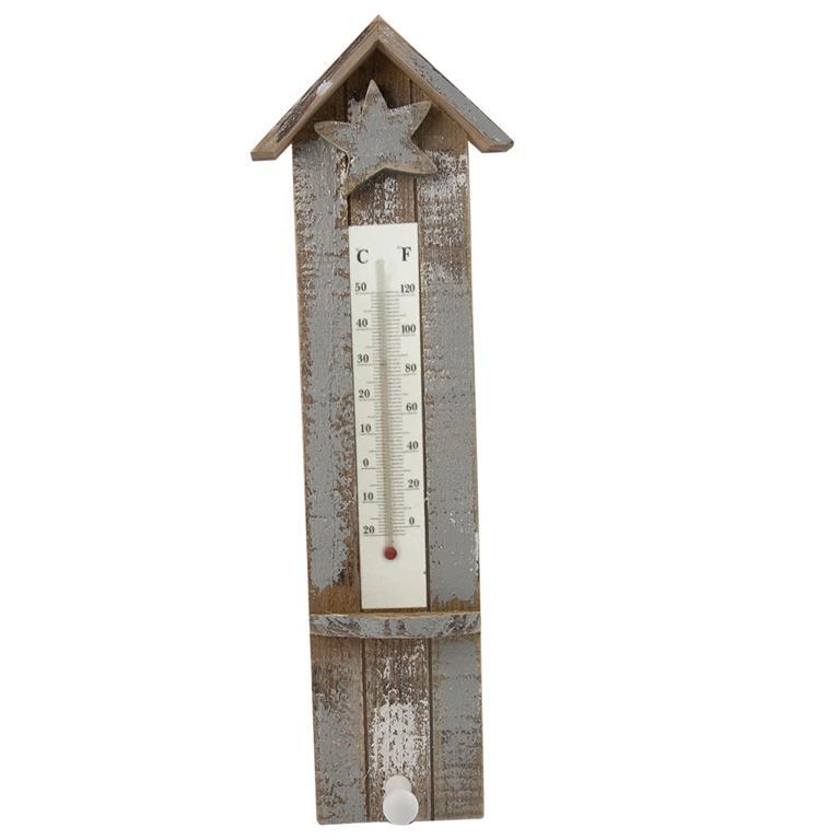 Driftwood thermometer, Thorn (39 cm)