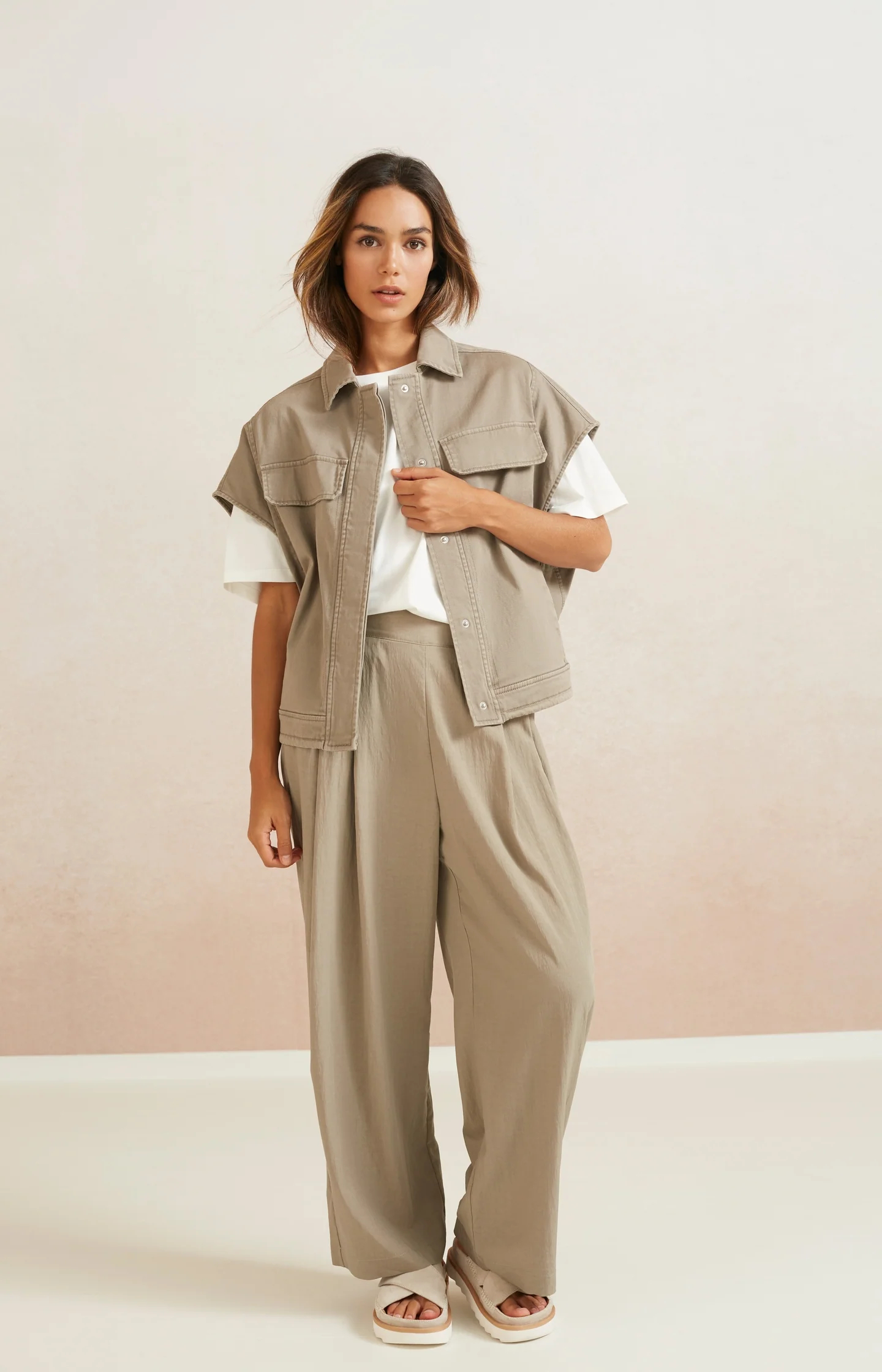 YAYA Sleeveless Jacket - 2