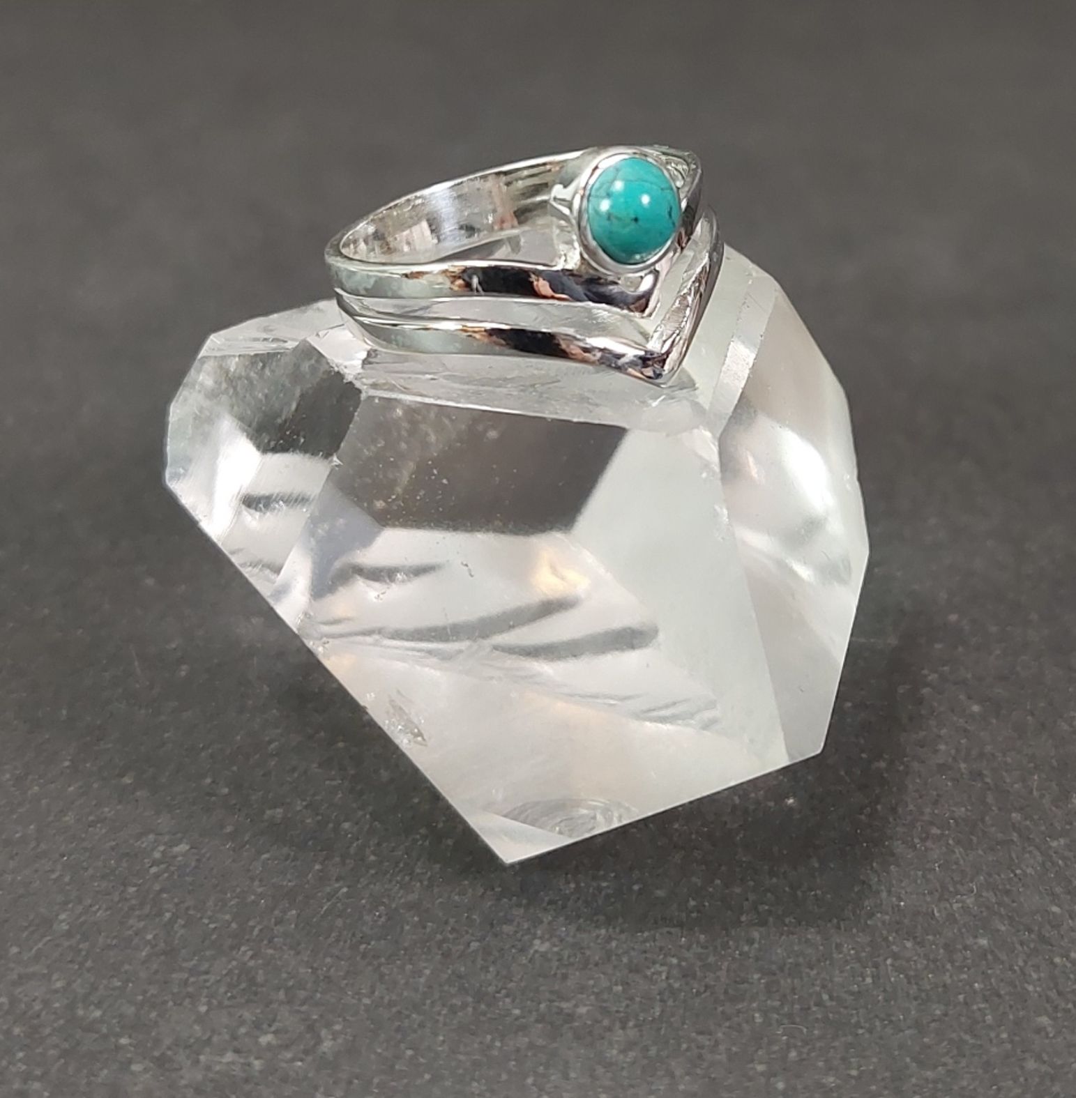 Silverring Dubbel med Cabochon i olika stenar - 7
