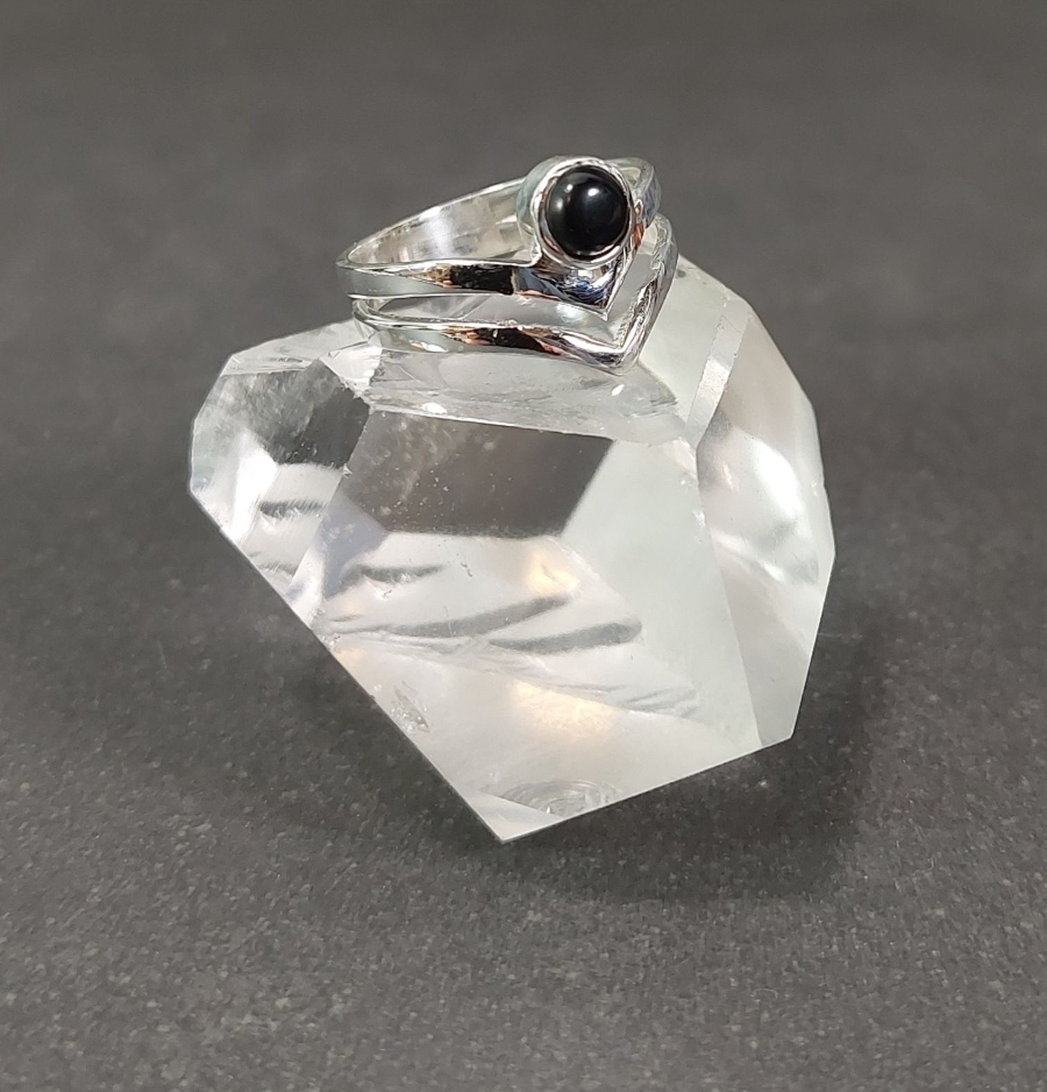 Silverring Dubbel med Cabochon i olika stenar - 5