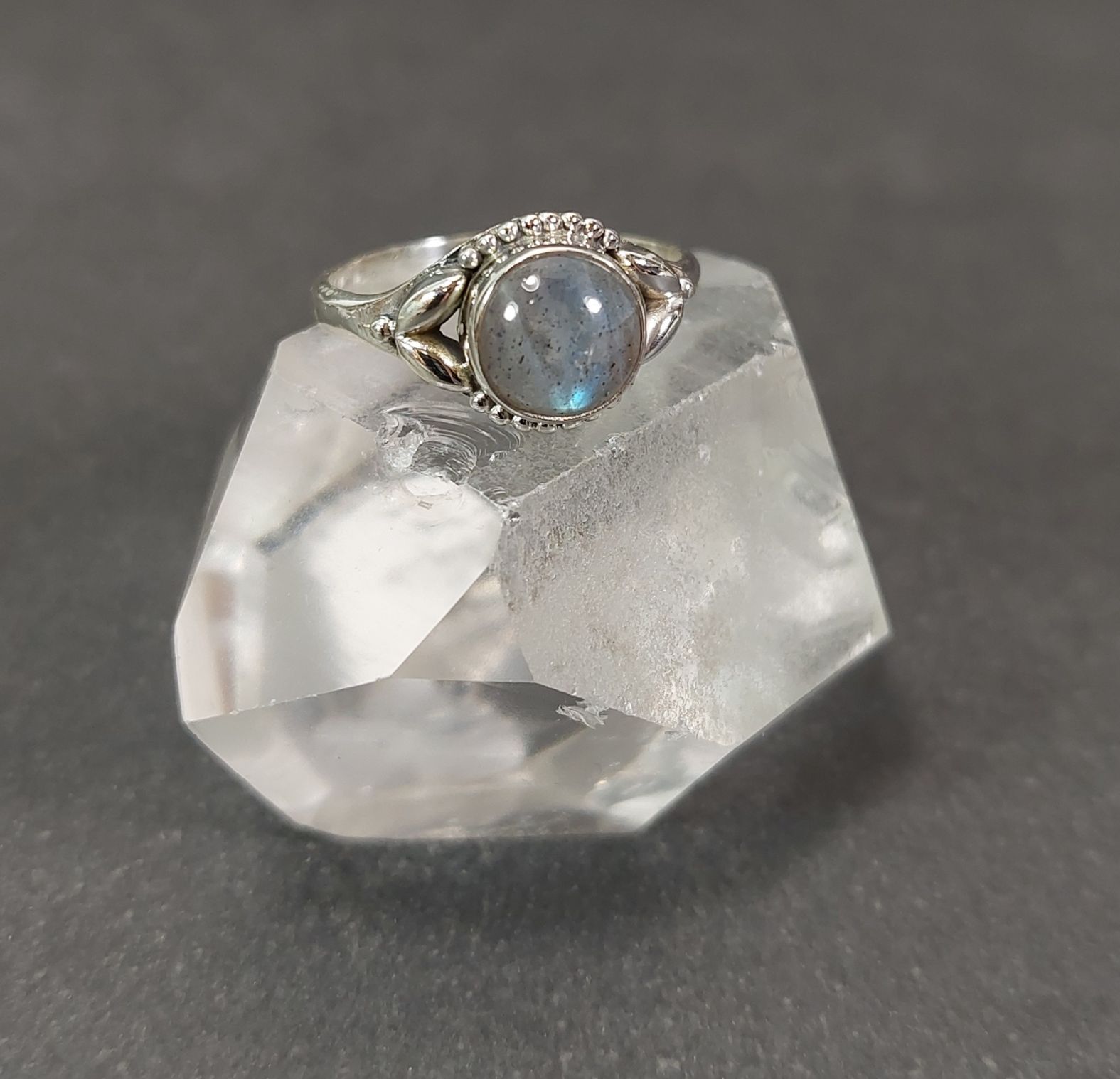 Silverring med Cabochon i olika stenar - 2