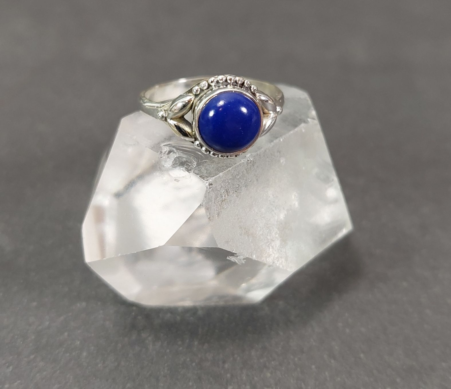 Silverring med Cabochon i olika stenar - 3