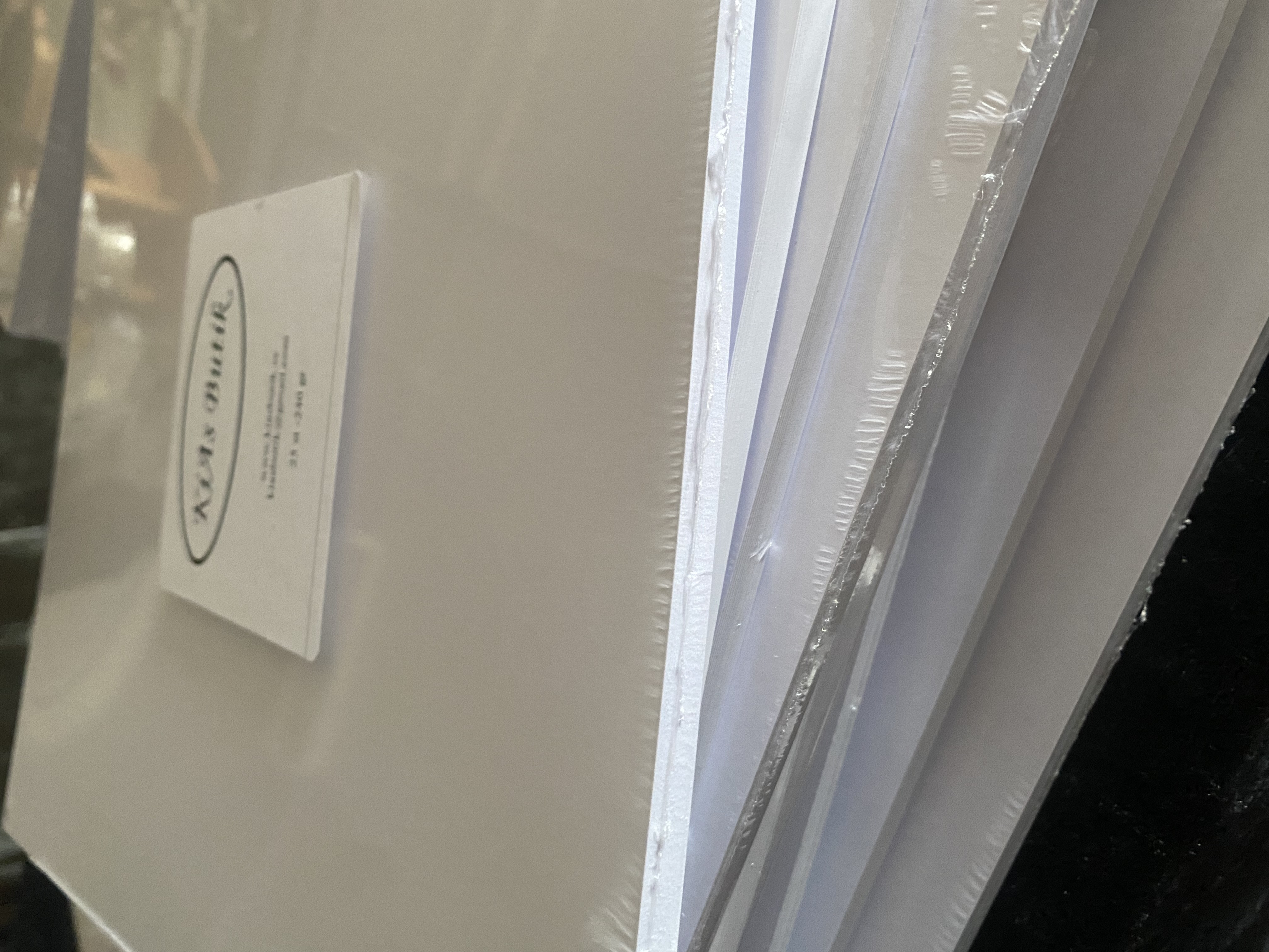 NYA Cardstock KiAs Design 30x30 cm  vita släta 240 gram 25 st 