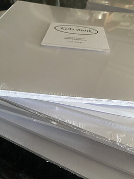 Cardstock KiAs Design 30x30 cm NYA vita släta 240 gram 25 st 