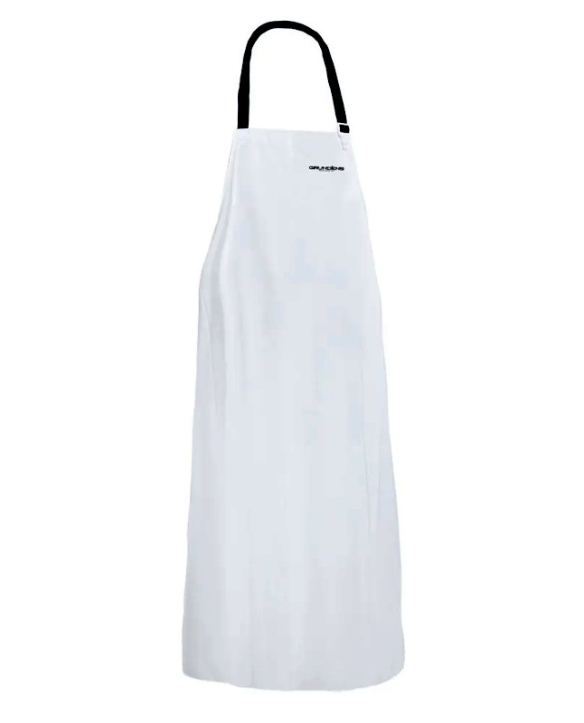 Förkläde Bris 96, plast 130 cm vit