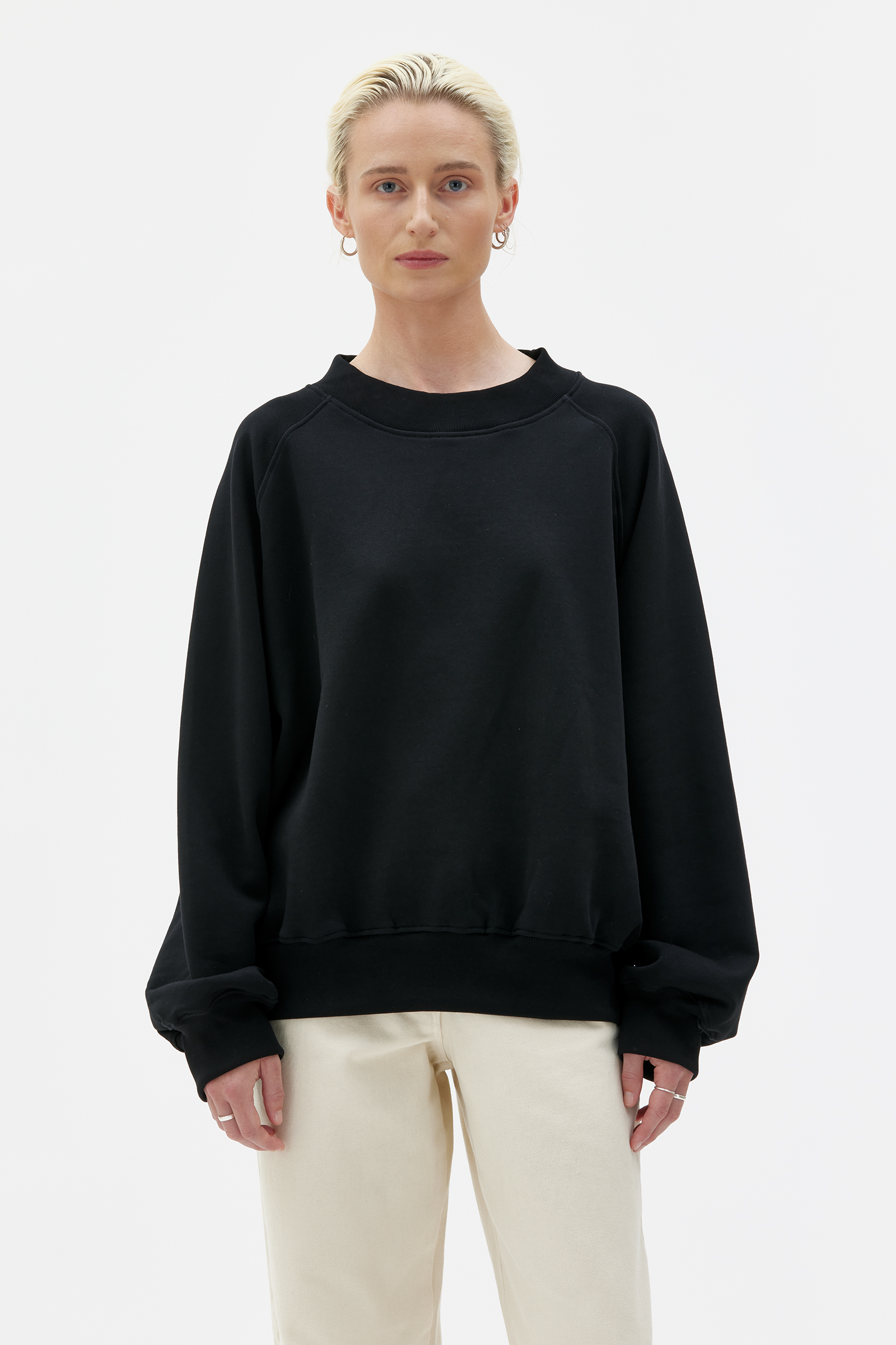 Boxy cotton sweatshirt new arrivals
