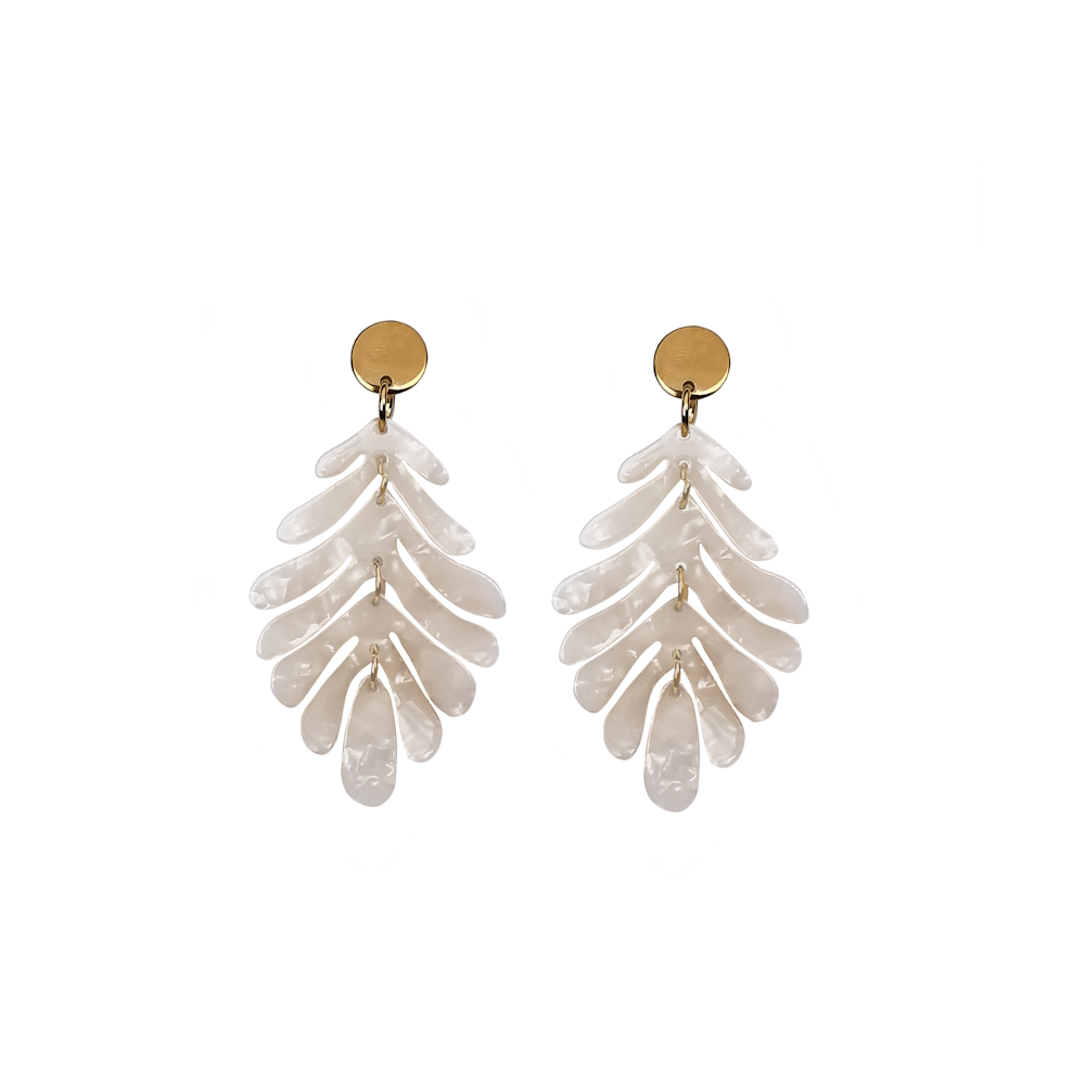 IAMLUND Feather vit guld