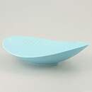 Stig Lindberg (Reptil 1953) Light Blue Leaf Dish with Scale Relief 32 cm (2)