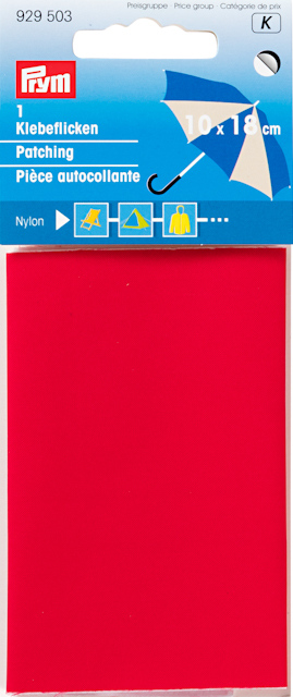 Lagningslapp Nylon röd, Prym