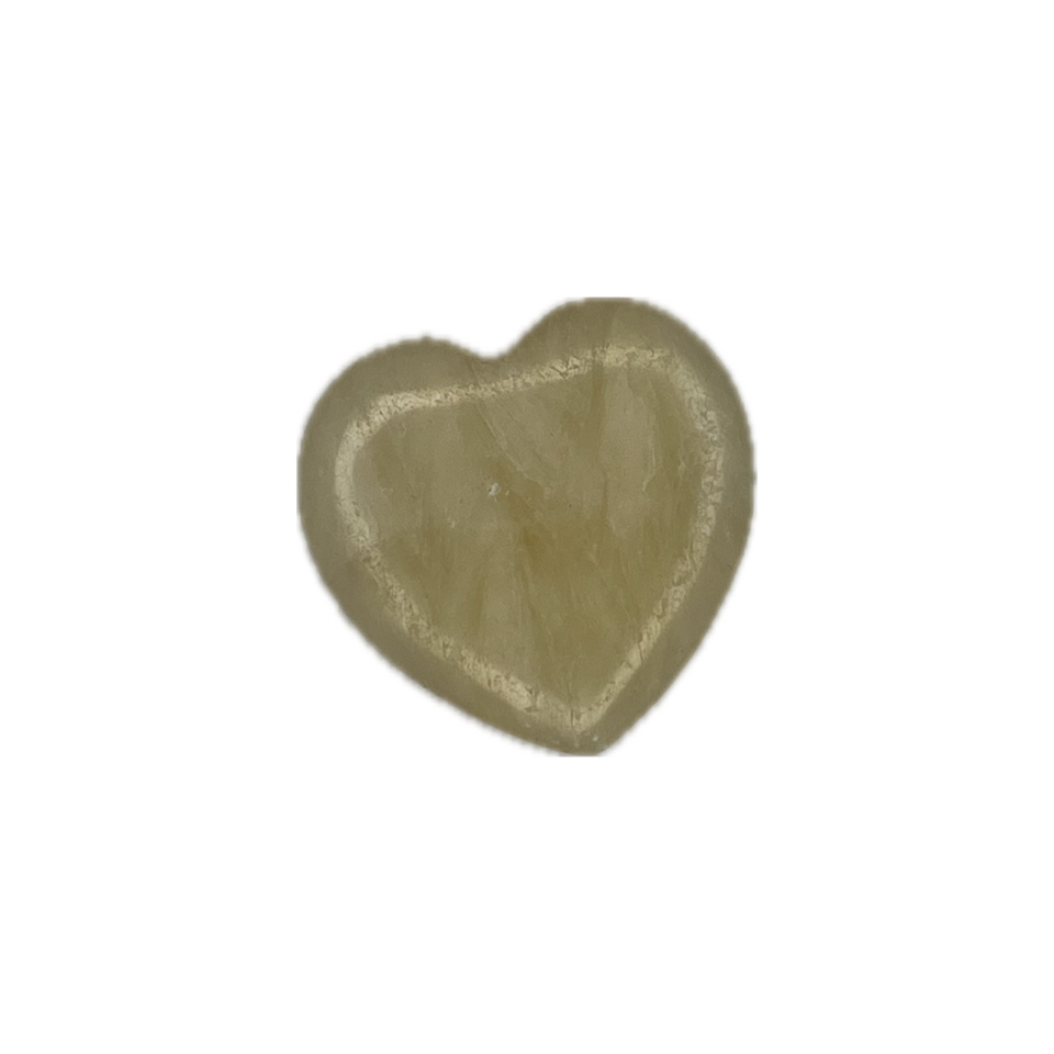 Heart Yellow Calcit