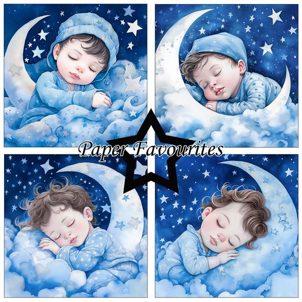 Paper Favourites PP 6x6  -Sleeping Girl & Boy - 3