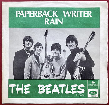 BEATLES - Paperback writer 7" BLUE back Swe PS 1966