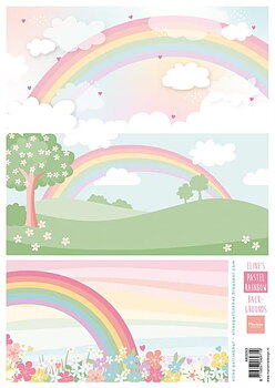 Marianne Design A4 -Eline's Pastel Rainbow Backgrounds 