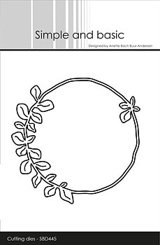 Simple and Basic die -Eucalyptus Fantasy Wreath