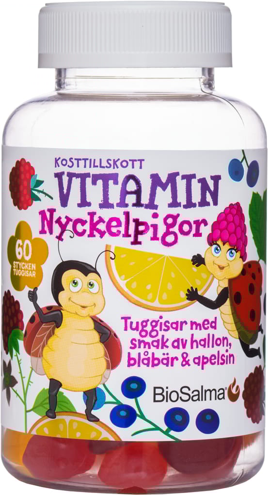 BioSalma Nyckelpiga Multivitamin 60 tuggtabletter