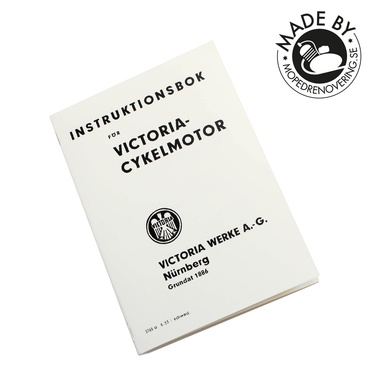 Bruksanvisning for Victoria sykkelmotor. Laget av Mopedrenovering.