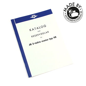 Reservdelskatalog JB 2-taktsmotor typ 48. Made by Mopedrenovering.