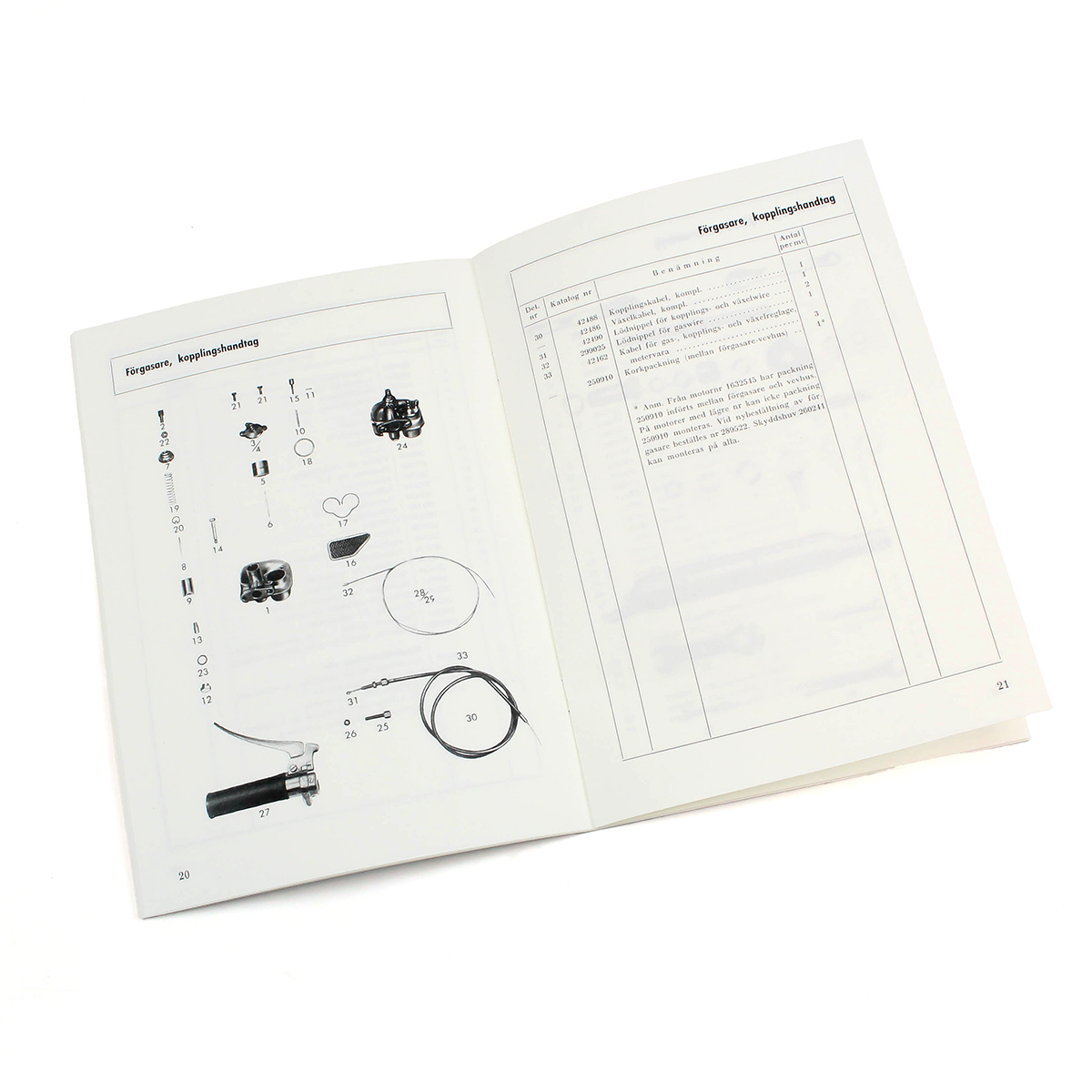 Ersatzteilkatalog NV-Cresent Saxoped. Hergestellt von Mopedrenovering. - 2