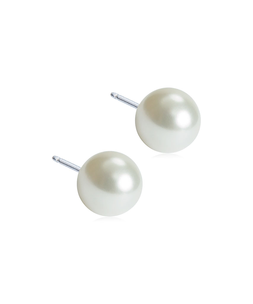 Blomdahl Örhängen NT Pearl 8 mm White 1 par