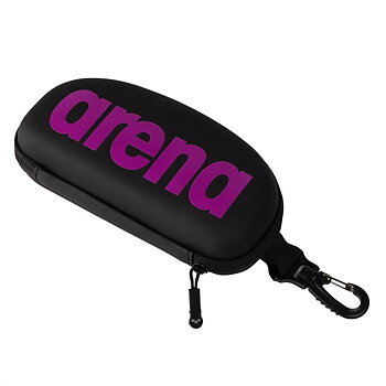 Goggle Case black with pink logo from ARENA