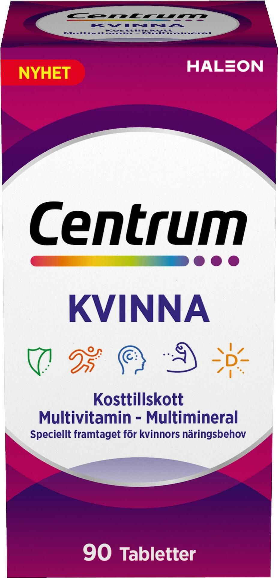 Centrum Kvinna Multivitamin Multimineral 90 tabletter