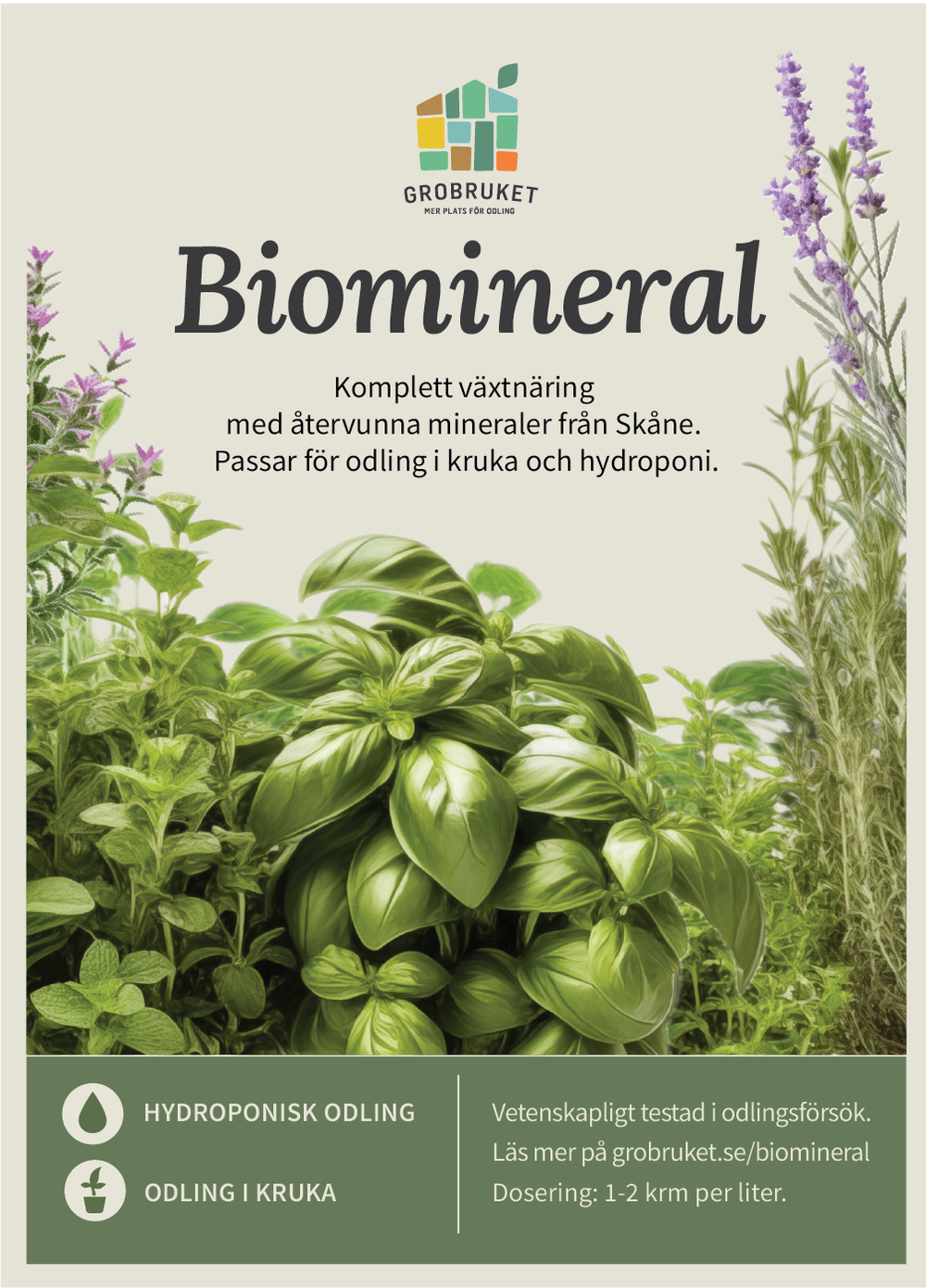 Biomineral - Växtnäring för hydroponi och krukodling