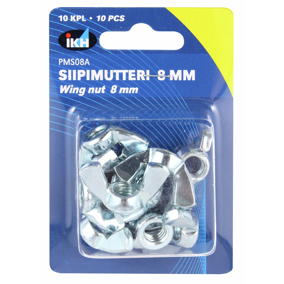 Vingmutter M8 10st DIN315