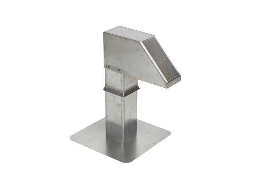 ALIXO Takgjennomføring av aluminium 125 X 125 MM