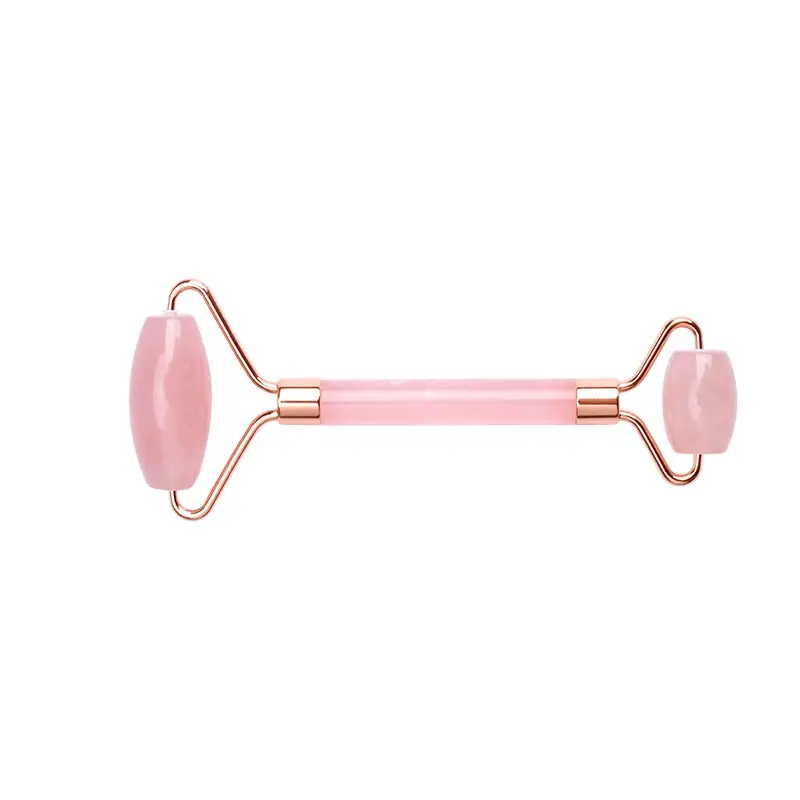Lyserød jaderulle og lyserød Gua sha-sten i kvadrat - 2
