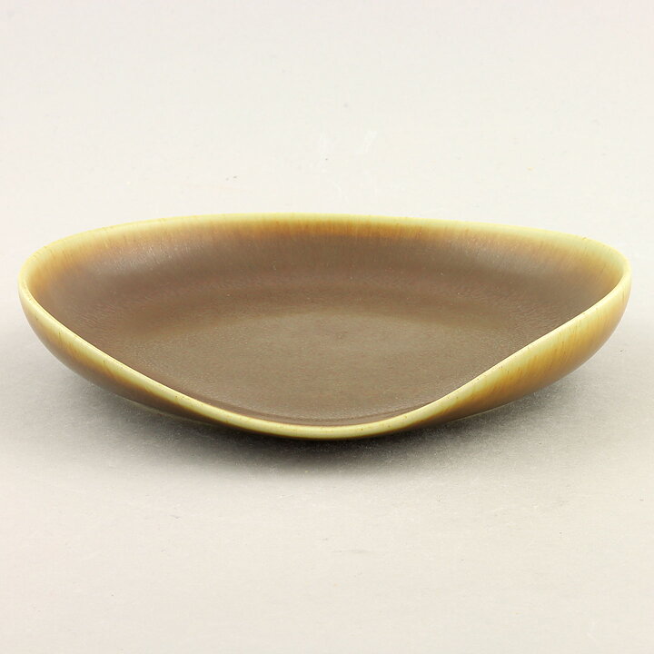 Per Linnemann-Schmidt (1950s) Brown Haresfur Dish 18 cm