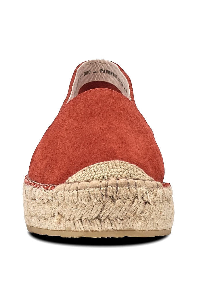 Espadrillos - suede -red - 3