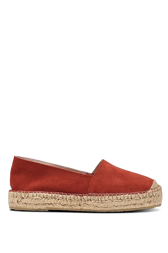 Espadrillos - suede -red - 2