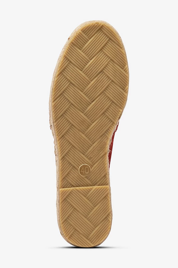 Espadrillos - suede -red - 5