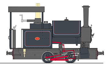 BAGNALL 0-4-0ST - 32mm spv