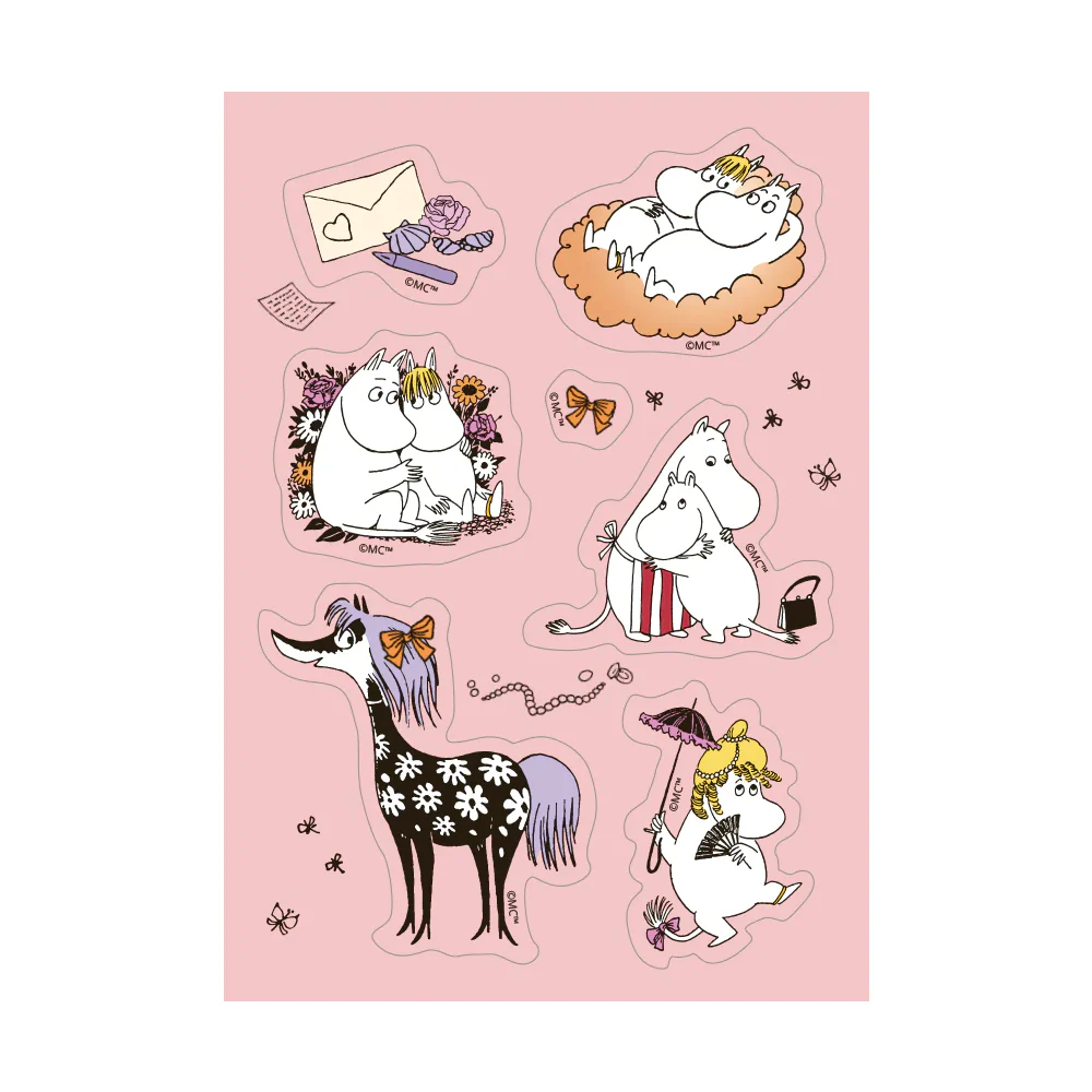 Moomin Sticker Postcard - Putinki